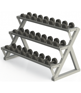 Rack horizontal mancuernas Modelo DAGI08