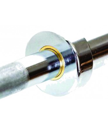 BARRA OLÍMPICA PROFESIONAL 2.20 MTS CON BUJES DE BRONCE. BGYM02