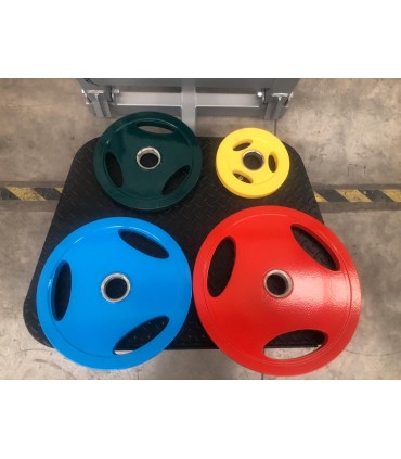 Disco olímpico en acero sólido y forro plastificado 20 KG  DGYM20