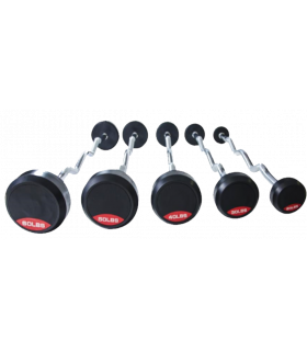 SET DE 5 BARRAS CURVEADAS DE PESO FIJO 20 HASTA 60 lbs. SPC20-60