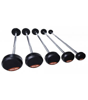 SET DE 5 BARRAS RECTAS DE PESO FIJO 20 HASTA 60 lbs. SBR20-60