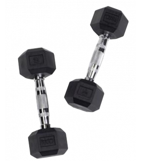 Par De Mancuernas Pesa Hexagonal Recubierta 5kg (11lb) D'a0