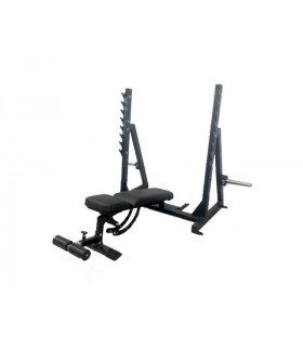 Banco de Posiciones Inclinado, Declinado, Horizontal  con Portabarra Modelo DAGI19