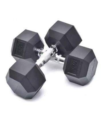 Par De Mancuernas Pesa Hexagonal Recubierta 10kg (22lb) Da0