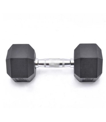 Par De Mancuerna Pesa Hexagonal Recubierta 25kg (55.11lb) D'a0