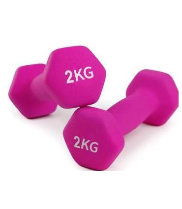 Par De Mancuerna Pesa  2kg (4.40lb) Neopreno Fitness D'a0