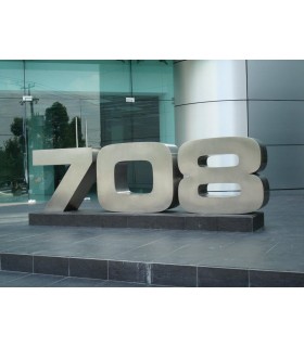 Números y Letras en Inoxidable 3D